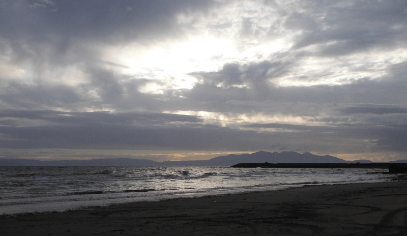  looking out over the sea towards Arran 