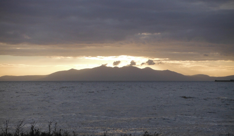  looking out over the sea towards Arran 