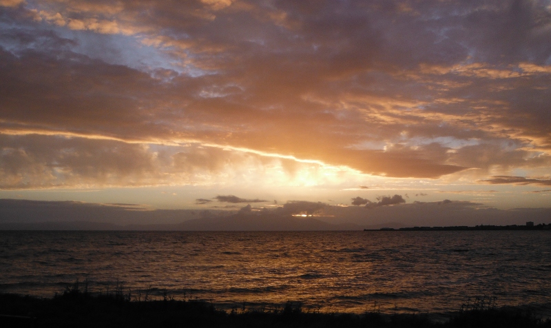  the sunset over Arran 