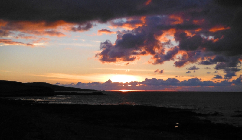  a dark and threatening sunset 