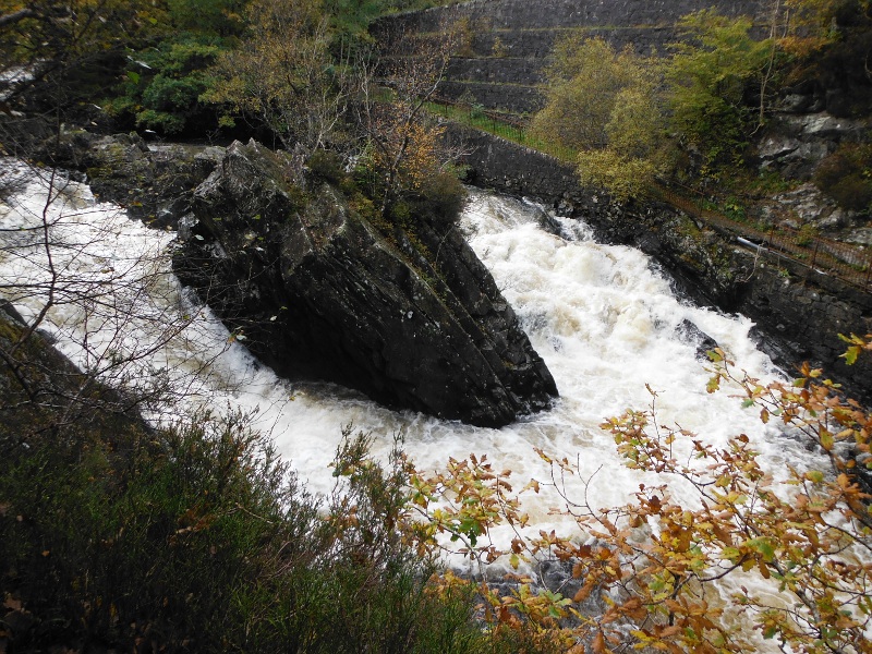  looking down on the top rapid from the bridge 