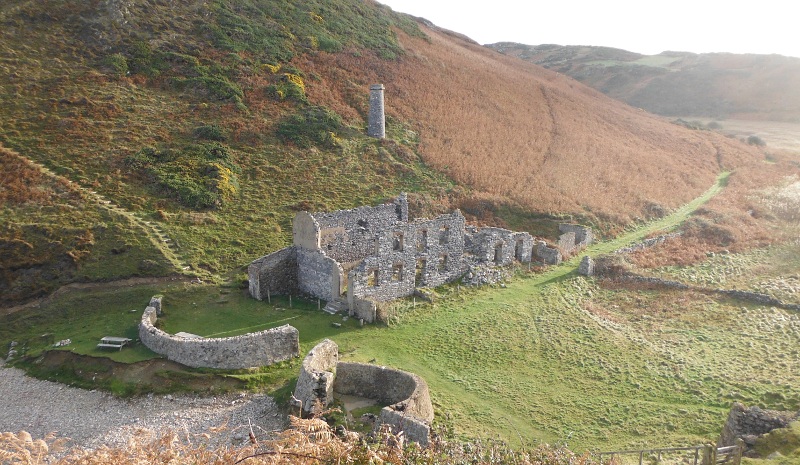  looking down on the remains of the porcelain factory 