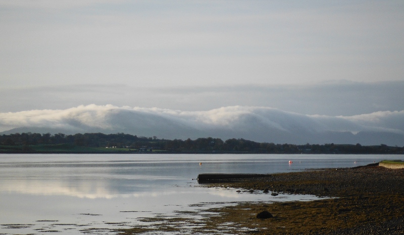  the clouds building up on the hills 