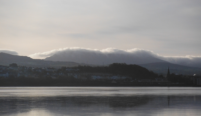  the clouds building up on the hills 