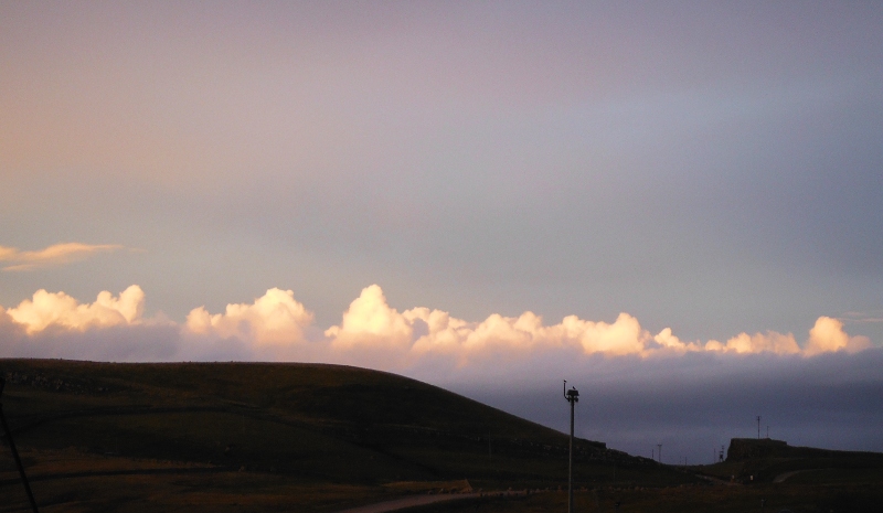  the sunset up on Shap Fells 