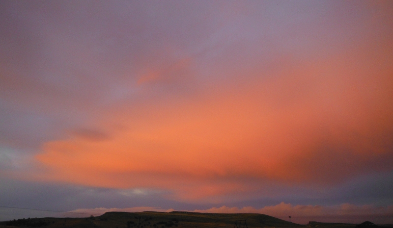  the sunset up on Shap Fells 