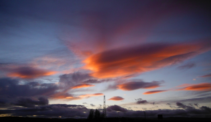  the sunset up on Shap Fells 