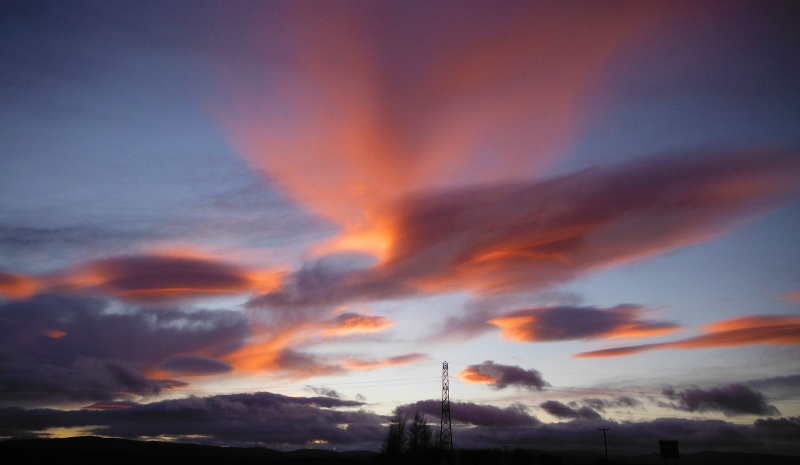  the sunset up on Shap Fells 