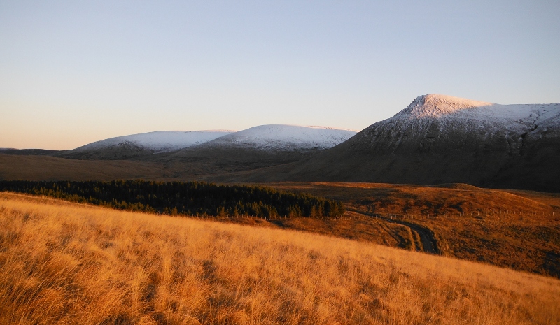  the hills down the south side of Glen Artney 