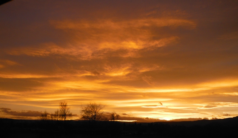  the sunset producing more colour 