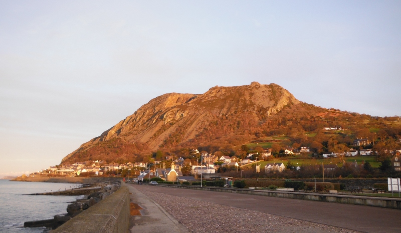  Penmaen Mawr catching the sunshine 