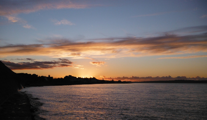  the sunset beyond Llanfairfechan 