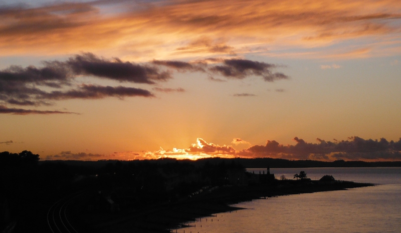  the sunset beyond Llanfairfechan 