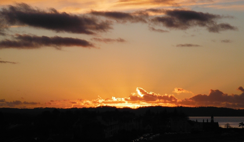  the sunset beyond Llanfairfechan 