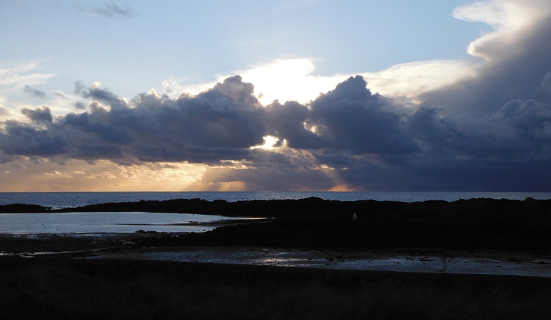  the sun behind the clouds 