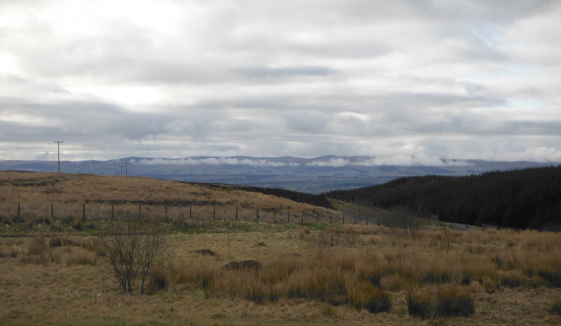  looking across to the Ochils 