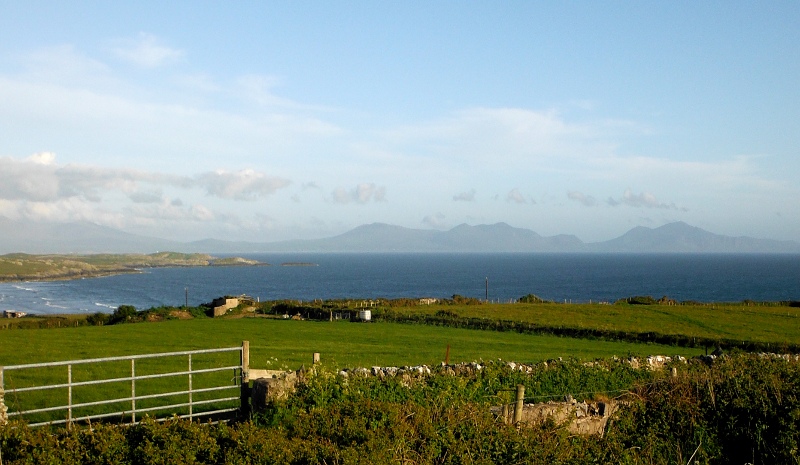  looking across to Dinas Bâch and the mountains on the Lleyn Peninsula