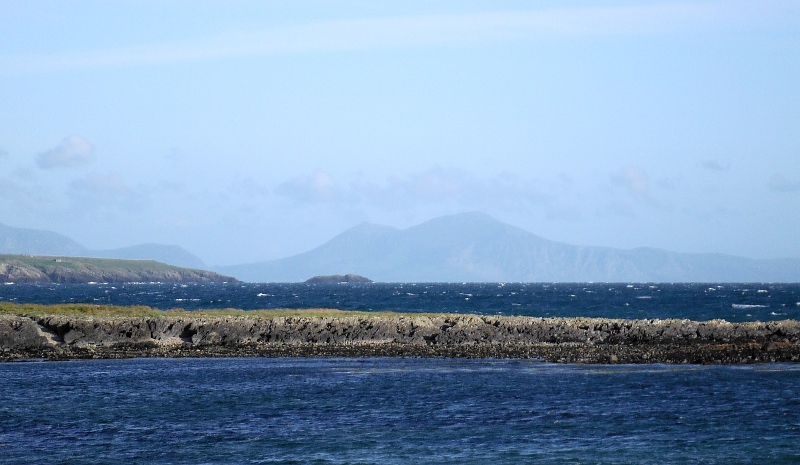  looking across a windy sea to Yr Eifl 