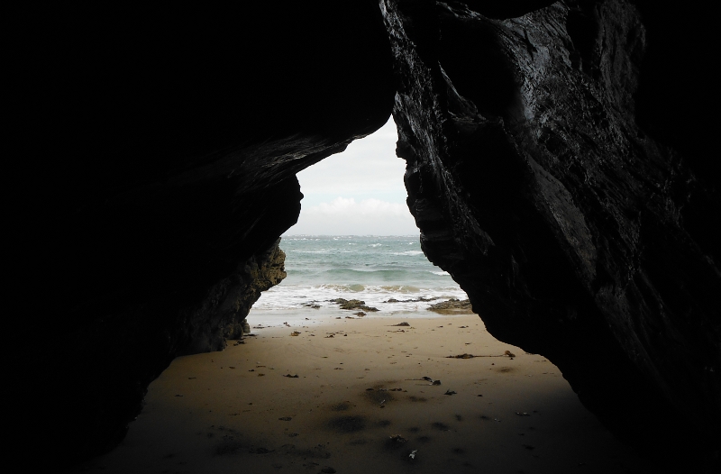  inside the cave 