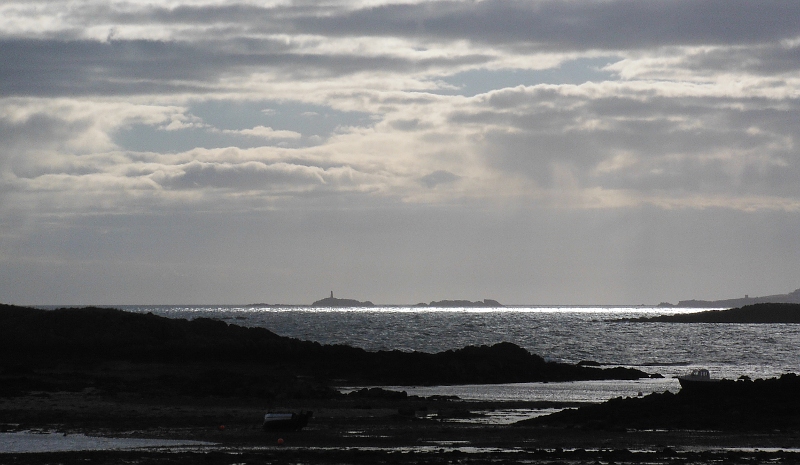  super lighting over Rhoscolyn Beacon 