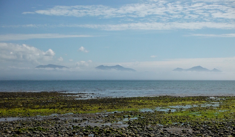  looking past the fog to the mountains on the Lleyn Peninsula 