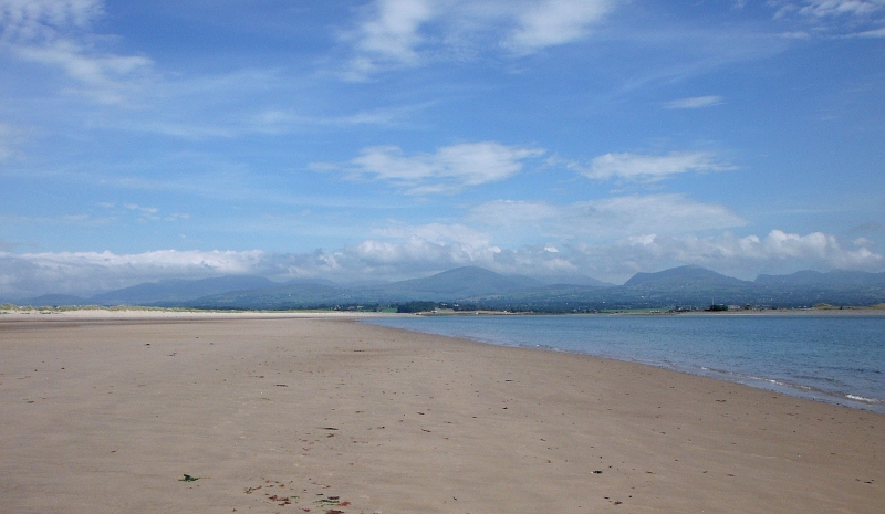  looking along the beach to the real Abermenai Point 