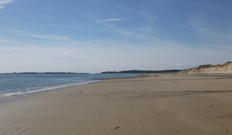  looking back along Newborough beach 