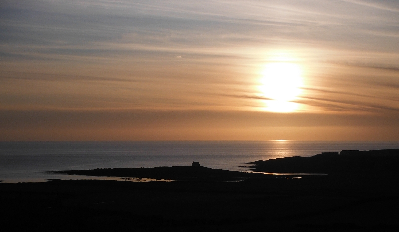  the lighting over St Cwyfan`s 