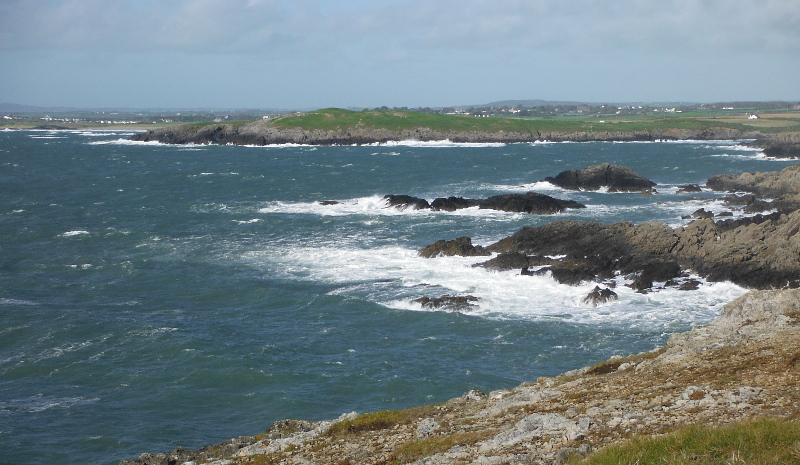  the waves along the coast 