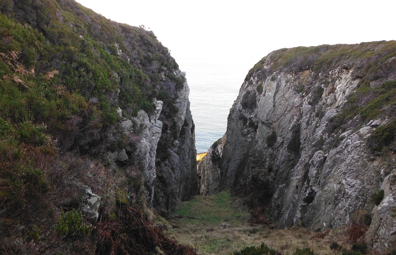  looking down into the slot 