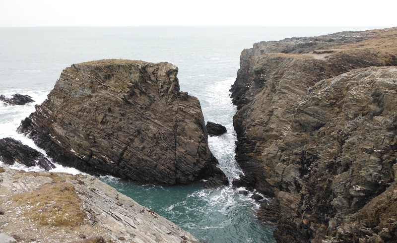  looking down on the stack 