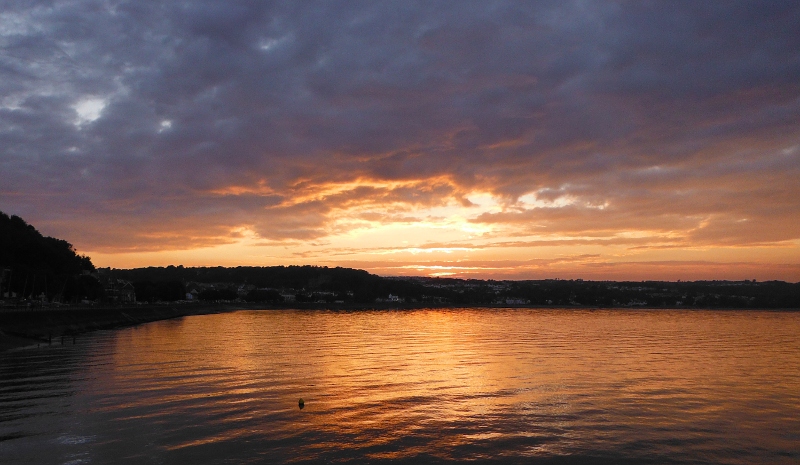  sunset over Swansea Bay 