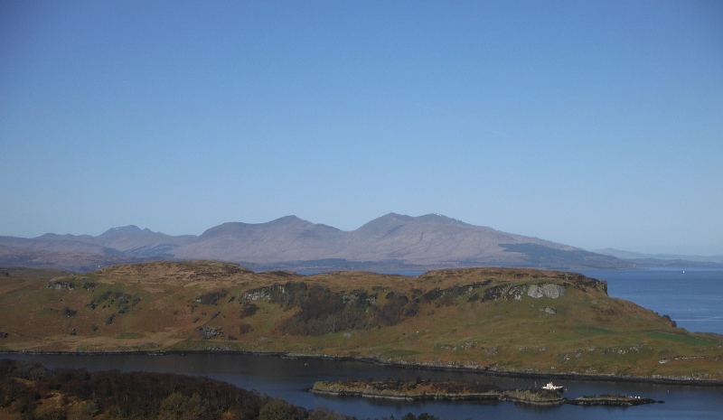  looking across to the mountains on Mull 