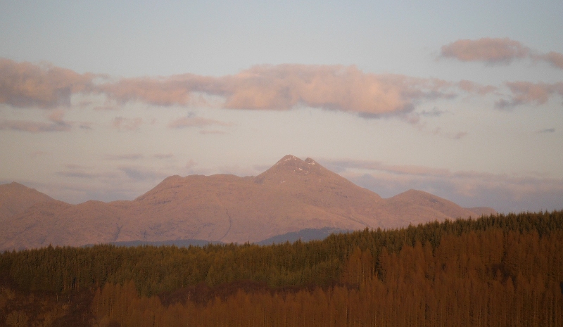  Cruachan picking up the evening sunlight 