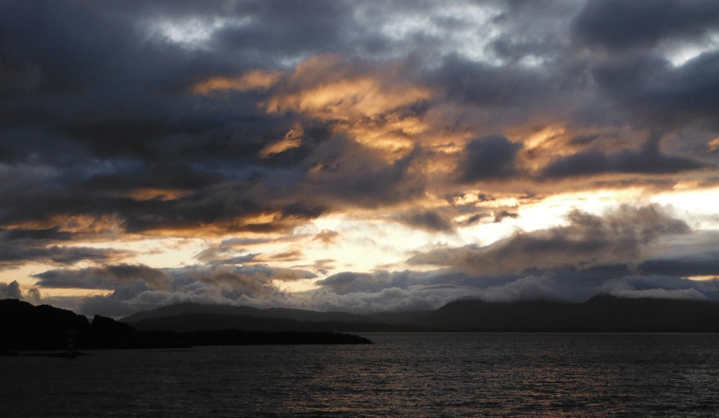  a stormy looking sunset 