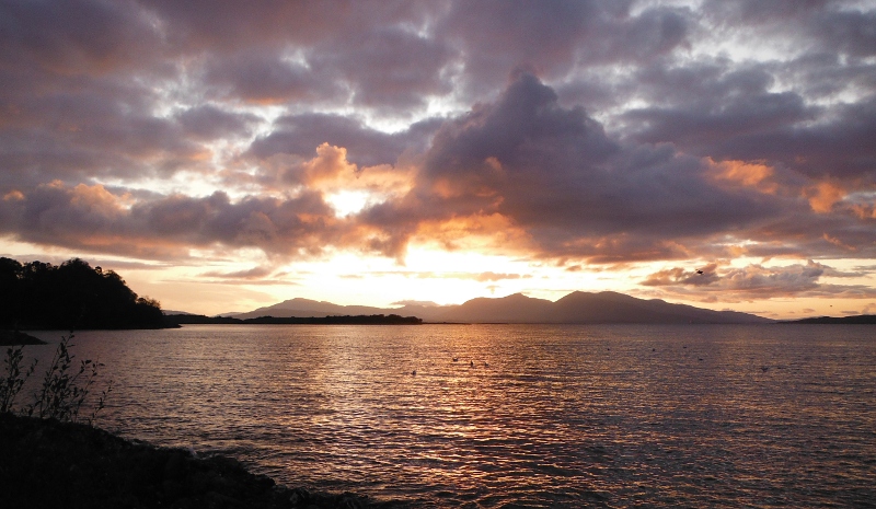  a stormy looking sunset 