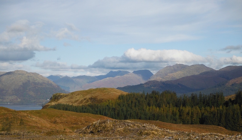  looking north right up to the Mamores 