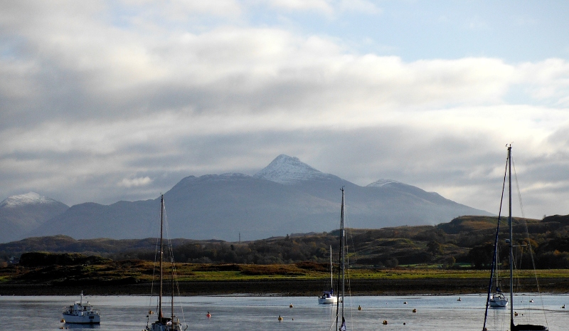  the snow on Ben Cruachan 