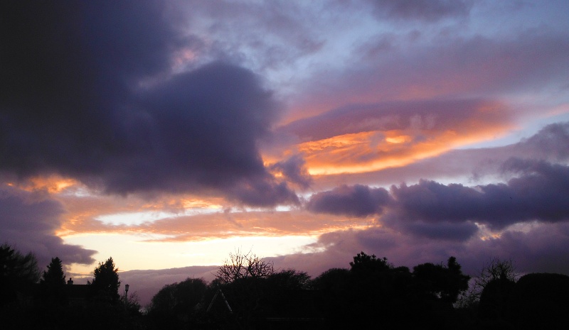  the first sunset from the new seating area 