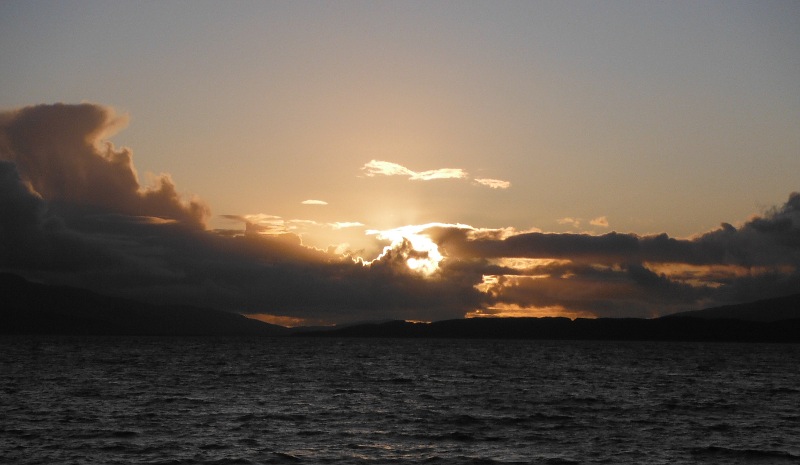  the stormy looking sunset 