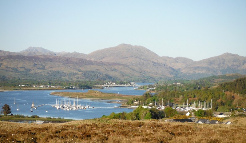  looking across to Loch Etive and the Connel Bridge 