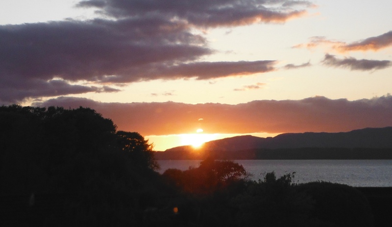  the sunset over Morvern 