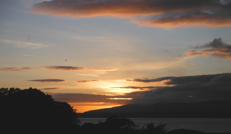  the sunset over Morvern 