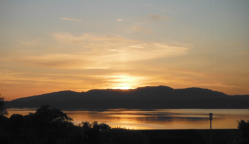  the sunset over Morvern 