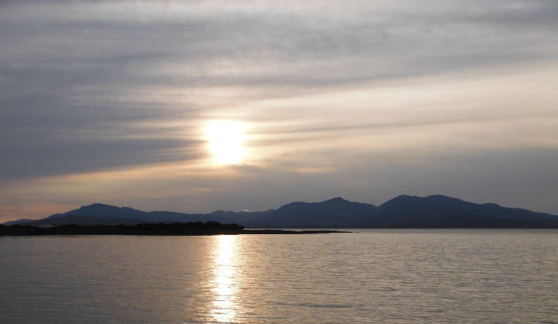  the evening lighting over Dùn da Ghaoithe  