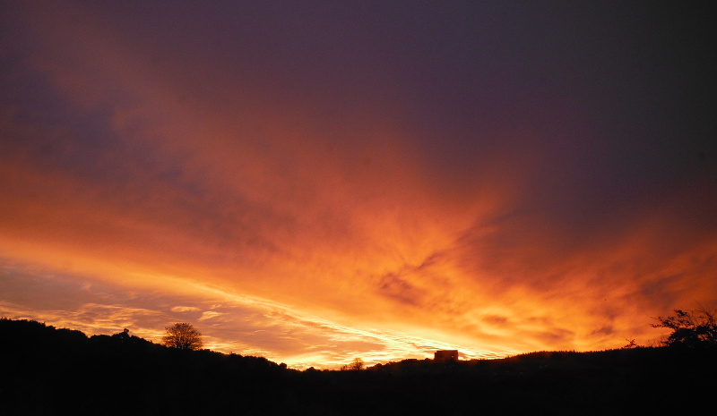  the sunrise as it expanded upwards 