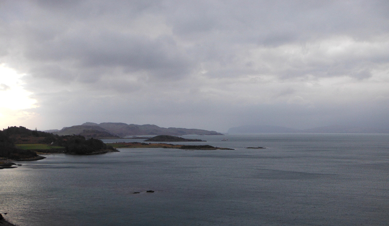  a grey day looking down the Firth of Lorne 