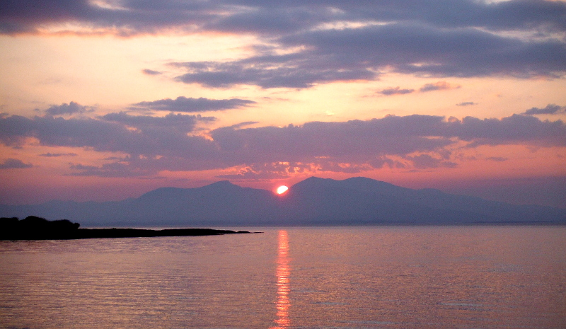  The sunset over Mull 