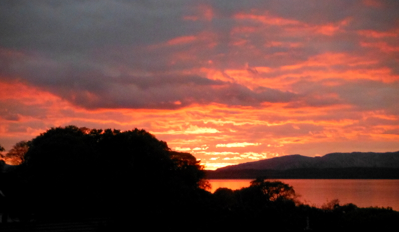  The sunset over Morvern 