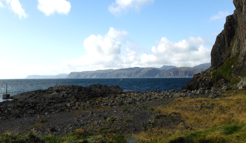  the cliffs along the east coast of Mull 